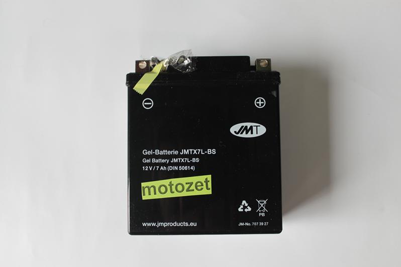 AKUMULATOR JMT YTX7L-BS ŻELOWY 1100300