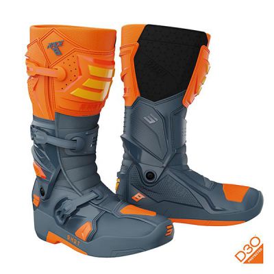 SHOT BUTY ENDURO RACE 8 ZAWIASSZARO POMARAŃCZOWE ROZMIAR 45