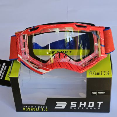 SHOT GOGLE LUNETTES ASSAULT 2.0 DROP PATRIOT