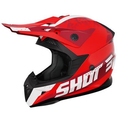 SHOT KASK CASQUES AIRFIT CZARNO CZERWONY ROZMIAR M